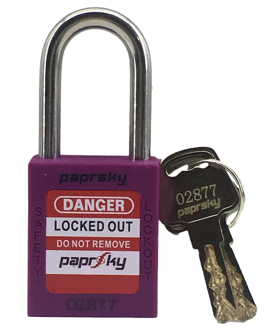 Lockout Safety Padlocks Purple Color PS-LOTO-PPR-38